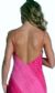 Cowl Neck Spaghetti Straps Sequined Ombre Formal Dress back